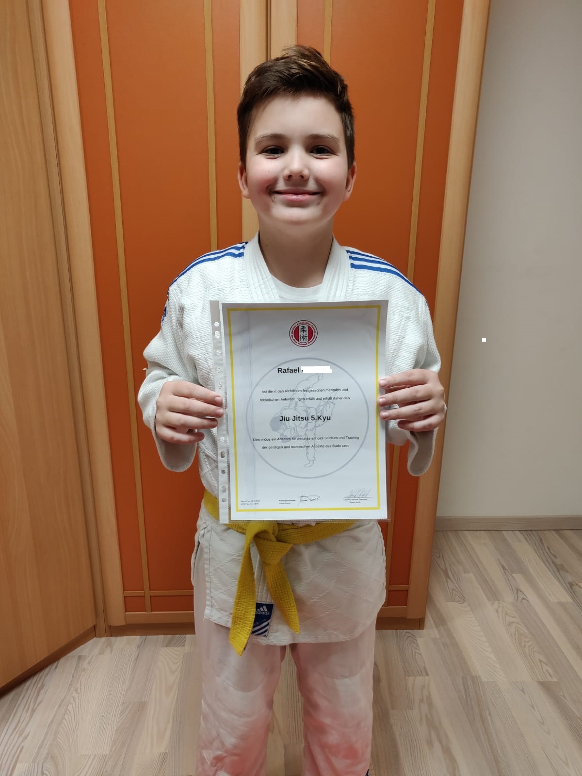 Rafael schreibt Sportgeschichte Ju Jitsu Ryu Tsunami Alterlaa