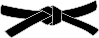 Judo black belt.svg