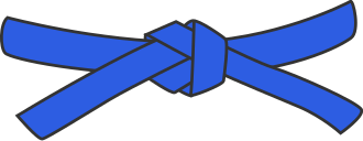 Judo blue belt.svg