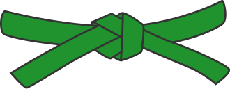 Judo green belt.svg